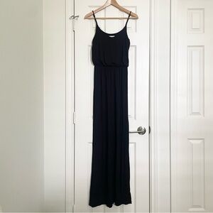 Lush jersey blouson maxi dress, XS, black